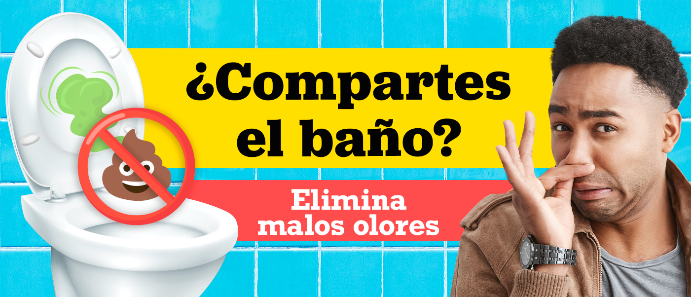 ¿Compartes el baño? Elimina malos olores