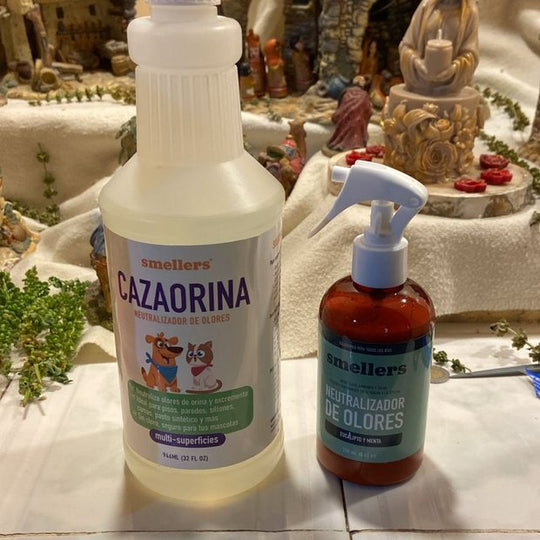 Foto de María del Carmen R. con su Cazaorina